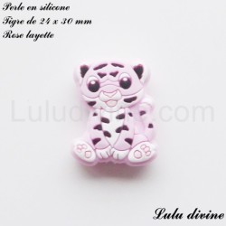 Perle en silicone Tigre