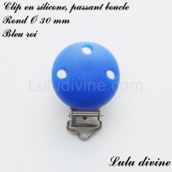 Clip silicone boucle Rond Ø 30 mm