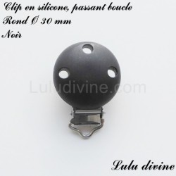 Clip silicone boucle Rond Ø 30 mm