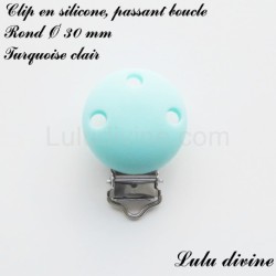 Clip silicone boucle Rond Ø 30 mm