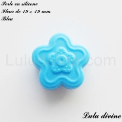 Perle en silicone Fleur