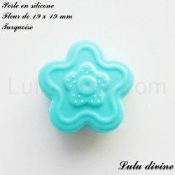 Perle en silicone Fleur