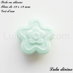 Perle en silicone Fleur