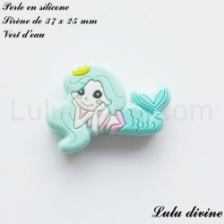 Perle en silicone Sirène