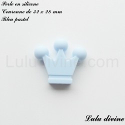 Perle en silicone moyenne Couronne