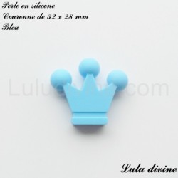 Perle en silicone moyenne Couronne