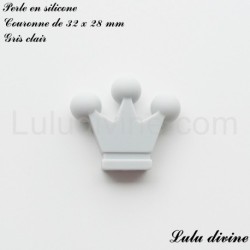 Perle en silicone moyenne Couronne