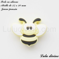 Perle en silicone Abeille