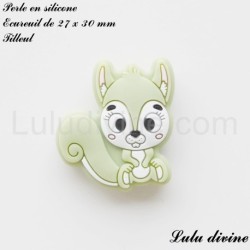 Perle en silicone Ecureuil