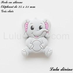 Perle en silicone Eléphant 2