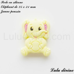 Perle en silicone Eléphant