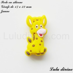 Perle en silicone Girafe