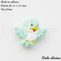 Perle en silicone Oiseau