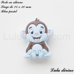 Perle en silicone Singe