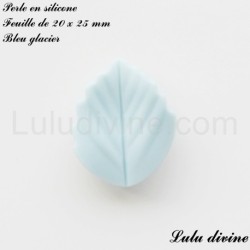 Perle en silicone petite Feuille