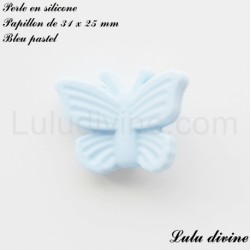 Perle en silicone Papillon