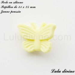 Perle en silicone Papillon
