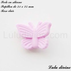 Perle en silicone Papillon