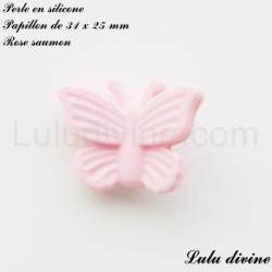 Perle en silicone Papillon