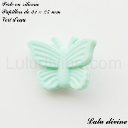Perle en silicone Papillon