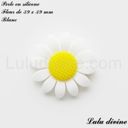 Perle en silicone grosse Fleur