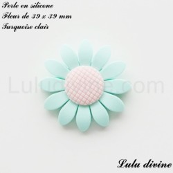 Perle en silicone grosse Fleur