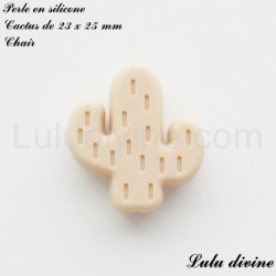 Perle en silicone Cactus