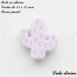 Perle en silicone Cactus