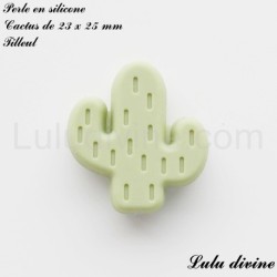 Perle en silicone Cactus