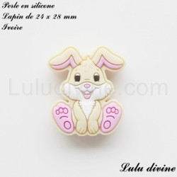 Perle en silicone Lapin