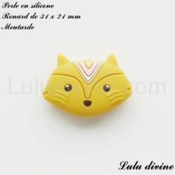 Perle en silicone Renard indien