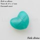 Perle en silicone Coeur