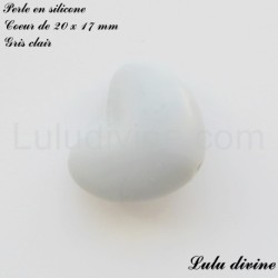 Perle en silicone Coeur