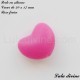 Perle en silicone Coeur