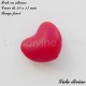 Perle en silicone Coeur