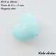 Perle en silicone Coeur