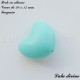 Perle en silicone Coeur