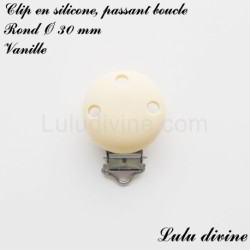 Clip silicone boucle Rond Ø 30 mm