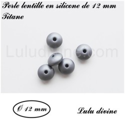 Perle en silicone lentille Ø 12 mm 2
