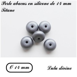Perle en silicone abacus Ø 14 mm 2