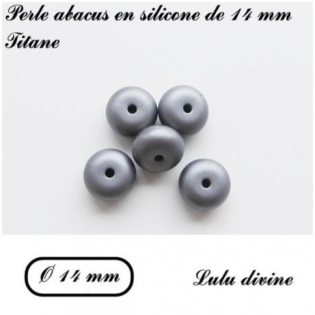 Perle en silicone abacus Ø 14 mm