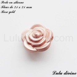 Perle en silicone Fleur
