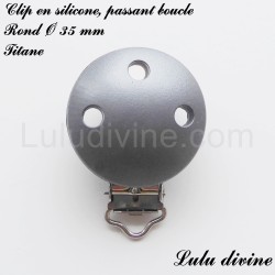 Clip silicone boucle Rond Ø 35 mm 2