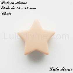 Perle en silicone petite Etoile