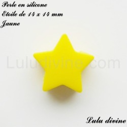 Perle en silicone petite Etoile