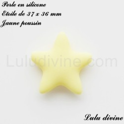 Perle en silicone grosse Etoile