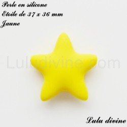 Perle en silicone grosse Etoile