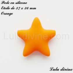 Perle en silicone grosse Etoile