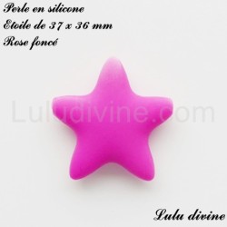 Perle en silicone grosse Etoile