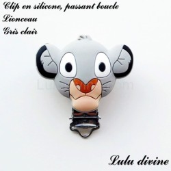 Clip silicone boucle Lionceau 